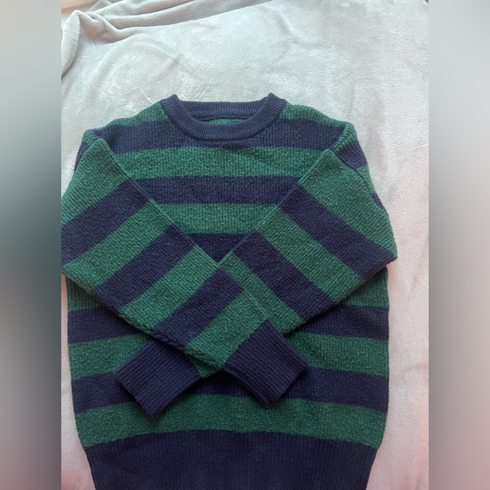 Blue and green stripped sweater